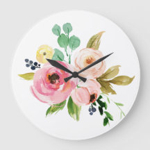 Floral Wall Clock