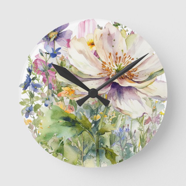 Floral Wall Clock (Front)
