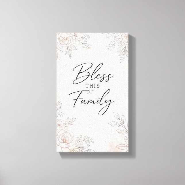 Floral Wall Deco Canvas Print (Front)