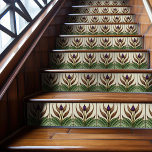 Floral Wall Decor Art Nouveau Vintage Deco Tile<br><div class="desc">Welcome to CreaTile! Here you will find handmade tile designs that I have personally crafted and vintage ceramic and porcelain clay tiles, whether stained or natural. I love to design tile and ceramic products, hoping to give you a way to transform your home into something you enjoy visiting again and...</div>