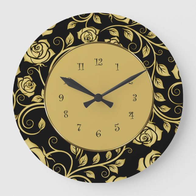 Floral Wall Decor Clock (Front)