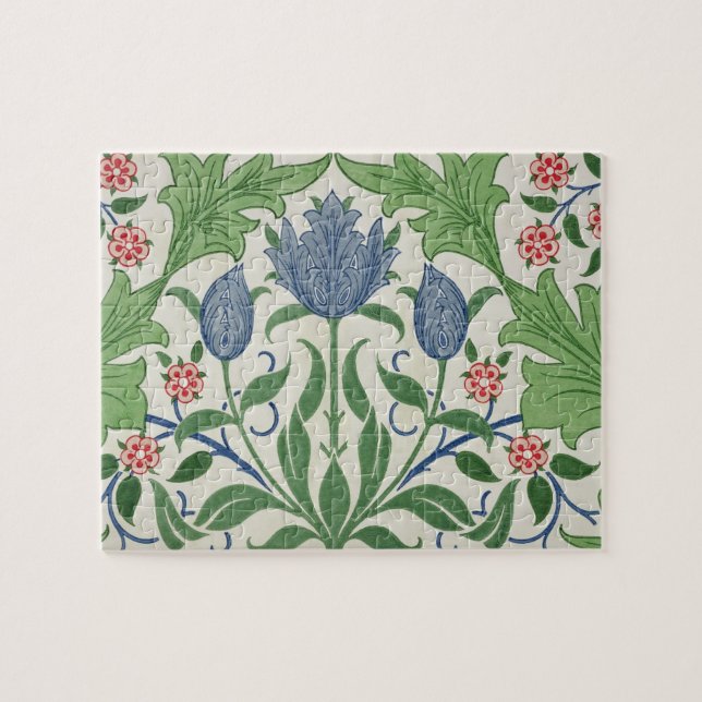 Floral wallpaper design jigsaw puzzle (Horizontal)
