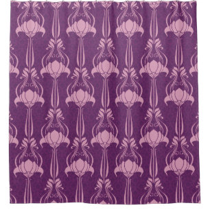 Floral Wallpaper Pink Violet Design