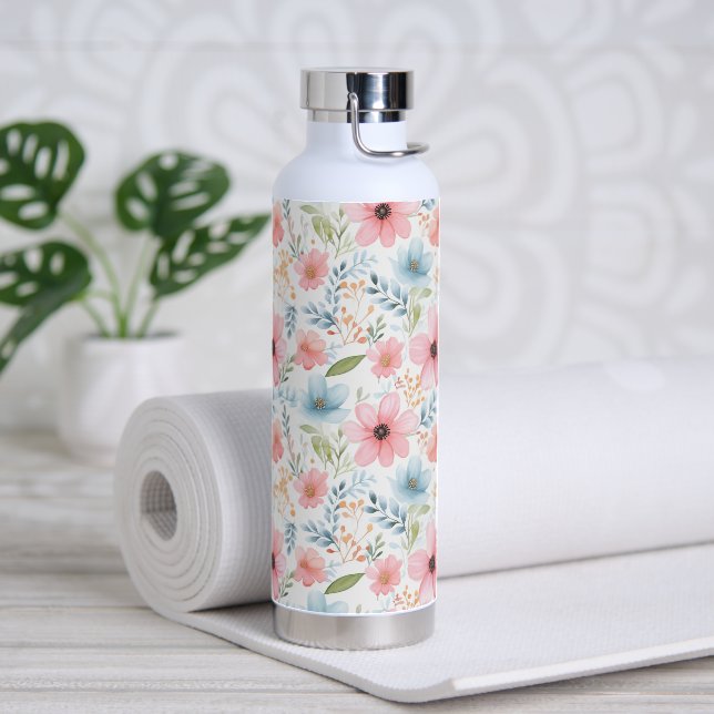 Floral Water Bottle (Yoga)