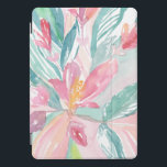 Floral Watercolor Abstract Art Custom iPad Cover<br><div class="desc">Protect your iPad with this unique watercolor art case. This design features a beautiful hand-painted watercolor leaf abstract art. You can add custom text by click the "Edit Design" button. ©2020 Eun Mi Kim</div>