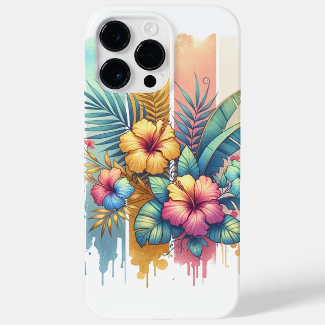 Floral Watercolor Artist Phone Case (Back)