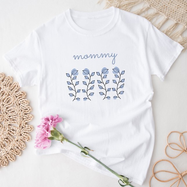 Floral Watercolor (Blue) T-Shirt (Creator Uploaded)