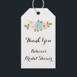Floral Watercolor Bridal Shower Gift Favour Tag<br><div class="desc">Floral Watercolor Bridal Shower Gift Favour Tag

Fully Customizable

Matching collection in Niche and Nest store. We have used artwork from: Freshmint Paperie https://www.etsy.com/shop/FreshmintPaperie</div>