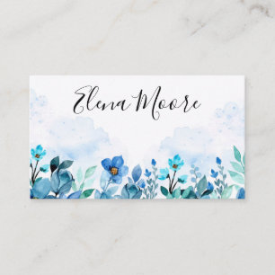 Floral Watercolor Business Card