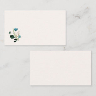 Floral Watercolor Business Card