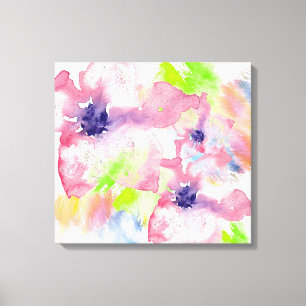 Floral Watercolor Canvas Print