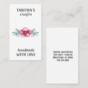 Floral Watercolor Craft Business Card