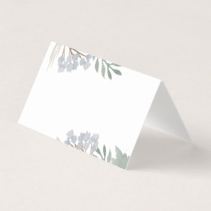 Floral Watercolor Custom Place Cards