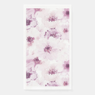 Floral Watercolor Guest Towel Napkin