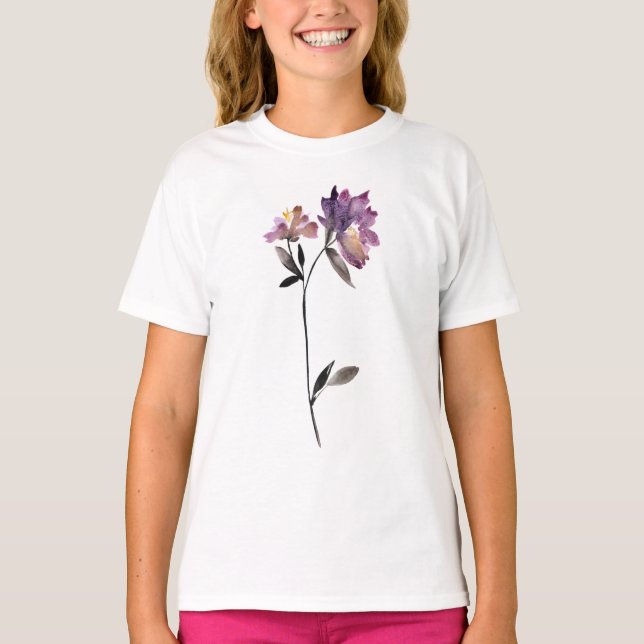 Floral Watercolor III T-Shirt (Front)