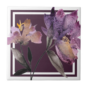 Floral Watercolor III Tile