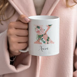 Floral Watercolor Initial Mug - X<br><div class="desc">Give this gorgeous mug as a gift to your bridal party, mother or friend!!</div>