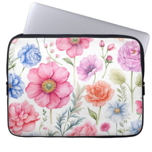 Floral Watercolor Laptop Sleeve