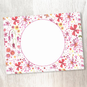 Floral Watercolor Modern Pattern Post-it Notes