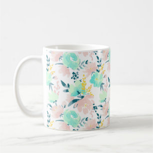 Floral Watercolor Pattern Coffee Mug