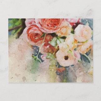 Floral Watercolor Postcard 2