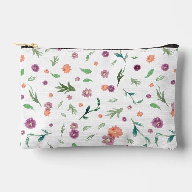 Floral Watercolor Pouch Gift for Mom (Front)