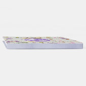 Floral Watercolor Purple Personalized Baby Shower Guest Book (Spine)