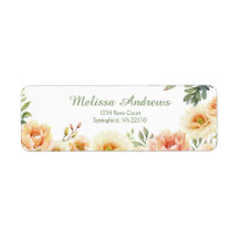 Floral Watercolor Return Address Labels