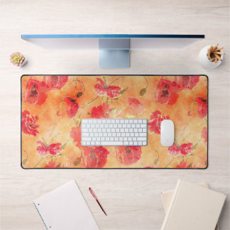 Floral WaterColor Rustic MultiColor Modern Pattern Desk Mat