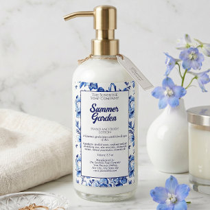 Floral waterproof cosmetics bottle label