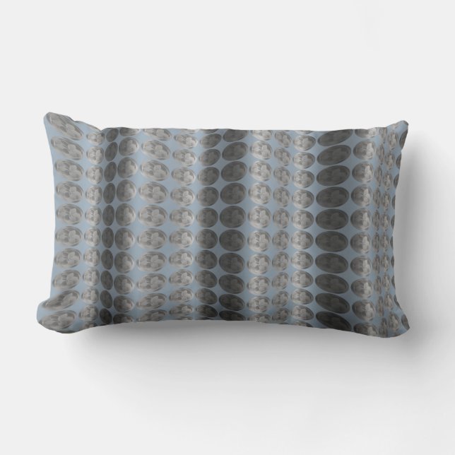 Floral Waves Lumbar Pillow (Front)