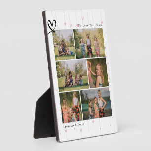 Floral We Love You Abuela Mom Family Photo Collage Plaque