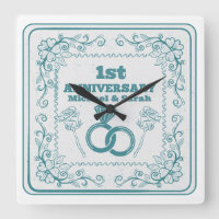 Floral wedding Anniversary Customizable year