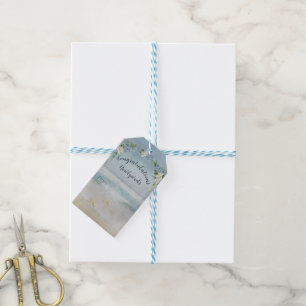 Floral Wedding Arch with Nautical Net Gift Tags