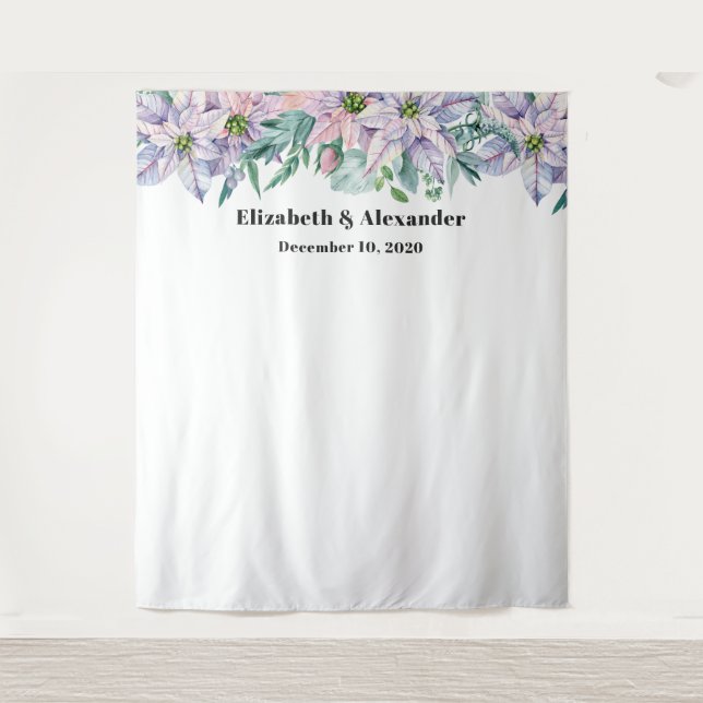Floral wedding backdrop. Garden flowers background Tapestry (Front)