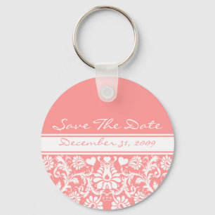 Floral Wedding Change to Any Colour Keychain