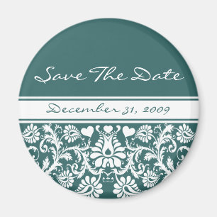 Floral Wedding Change to Any Colour Magnet