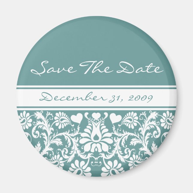 Floral Wedding Change to Any Colour Magnet (Front)