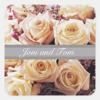 Floral Wedding Envelope Seals and Stickers