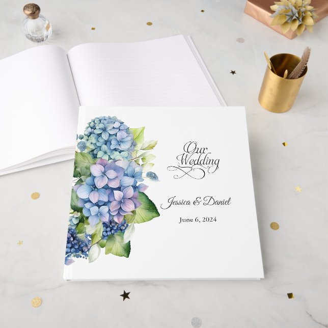 Floral Wedding     Guest Book (Front Open)