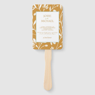 Floral Wedding Hand Fan