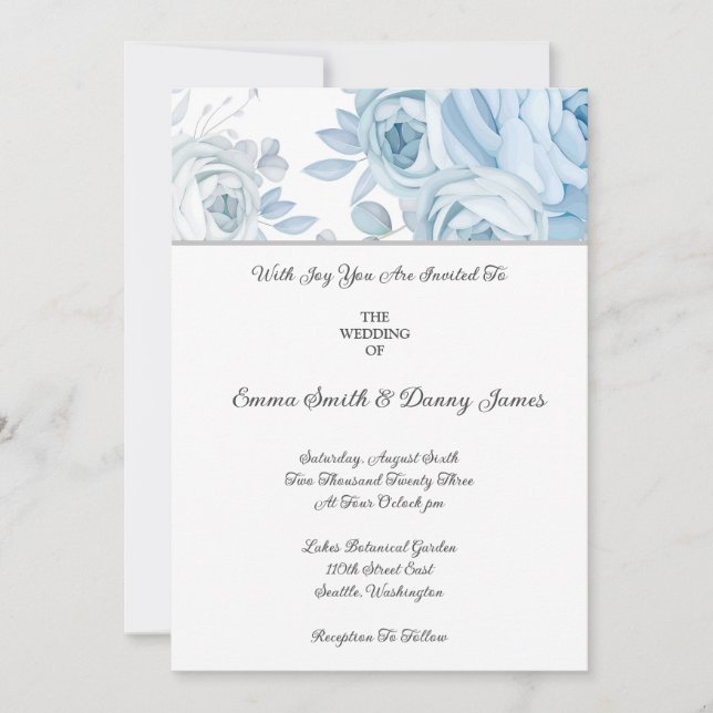 Floral Wedding Invitation (Front)