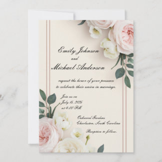 Floral Wedding Invitation