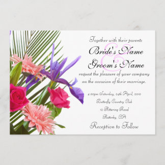 Floral Wedding Invitation