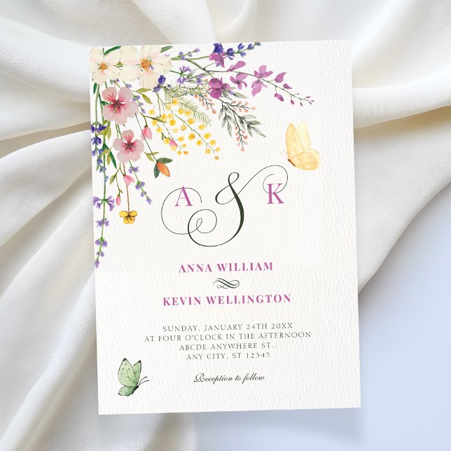 Floral wedding invitation (Creator Uploaded)