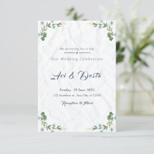 Floral Wedding Invitation Flyer