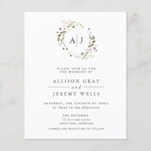 Floral Wedding Invitation Flyer
