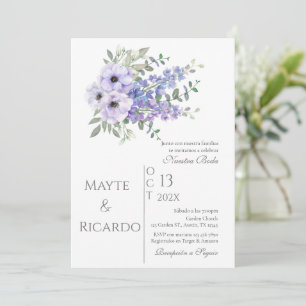 Floral Wedding Invitation Spa wedding invitation