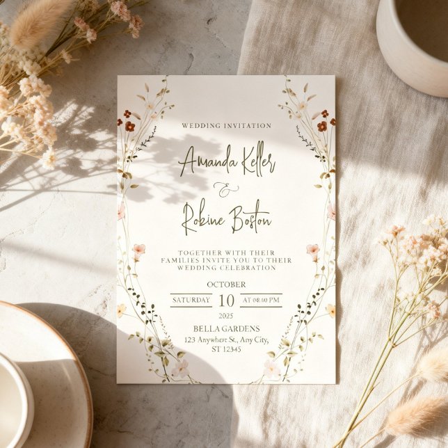 Floral Wedding Invitation Template – Elegant (Creator Uploaded)