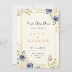 Floral wedding invitations